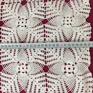 handcrafted lace rectangular tablecloth image 8