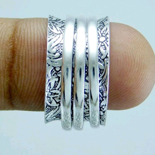 Spinner Ring (T) - Sterling Silver