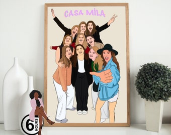 Collective Faceless Portrait, Custom Illustration, Personalised Photo, Photo Illustration, Personalised Portrait, Girlfriend Gift