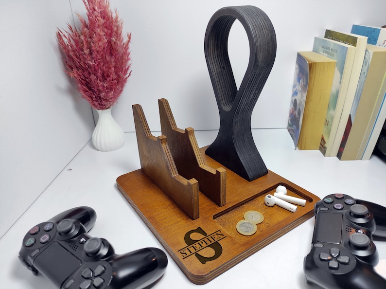 Controller and Headset Controller Stand, Xbox PS5 Gaming Controller