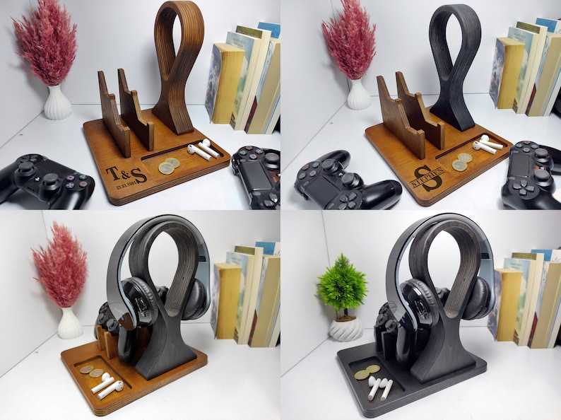 Controller and Headset Controller Stand, Xbox PS5 Gaming Controller