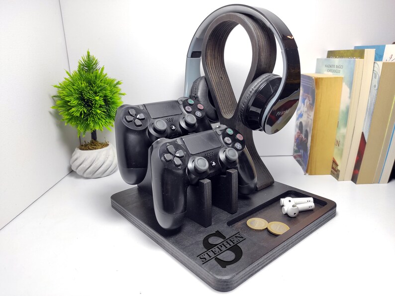 Controller and Headset Controller Stand, Xbox PS5 Gaming Controller Stand, Headphones PS5