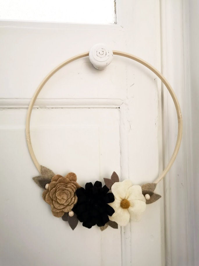 Couronne de Fleurs en Feutrine Florie