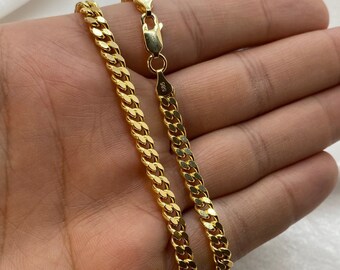 WFTW - Collana A Catena Barbazzale Color Oro Con Ciondolo A Rombo Con Perla E Pietra Verde