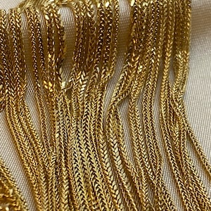 18k Gold Fuchsschwanz Kettenhalskette: Trending Franco Style