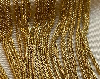 18k Gold Fuchsschwanz Kettenhalskette: Trending Franco Style