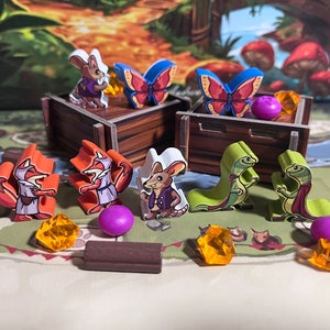 My Lil&#39; Everdell Meeple Sticker Pack (Unofficial Product) (visited from Deep of Mine)