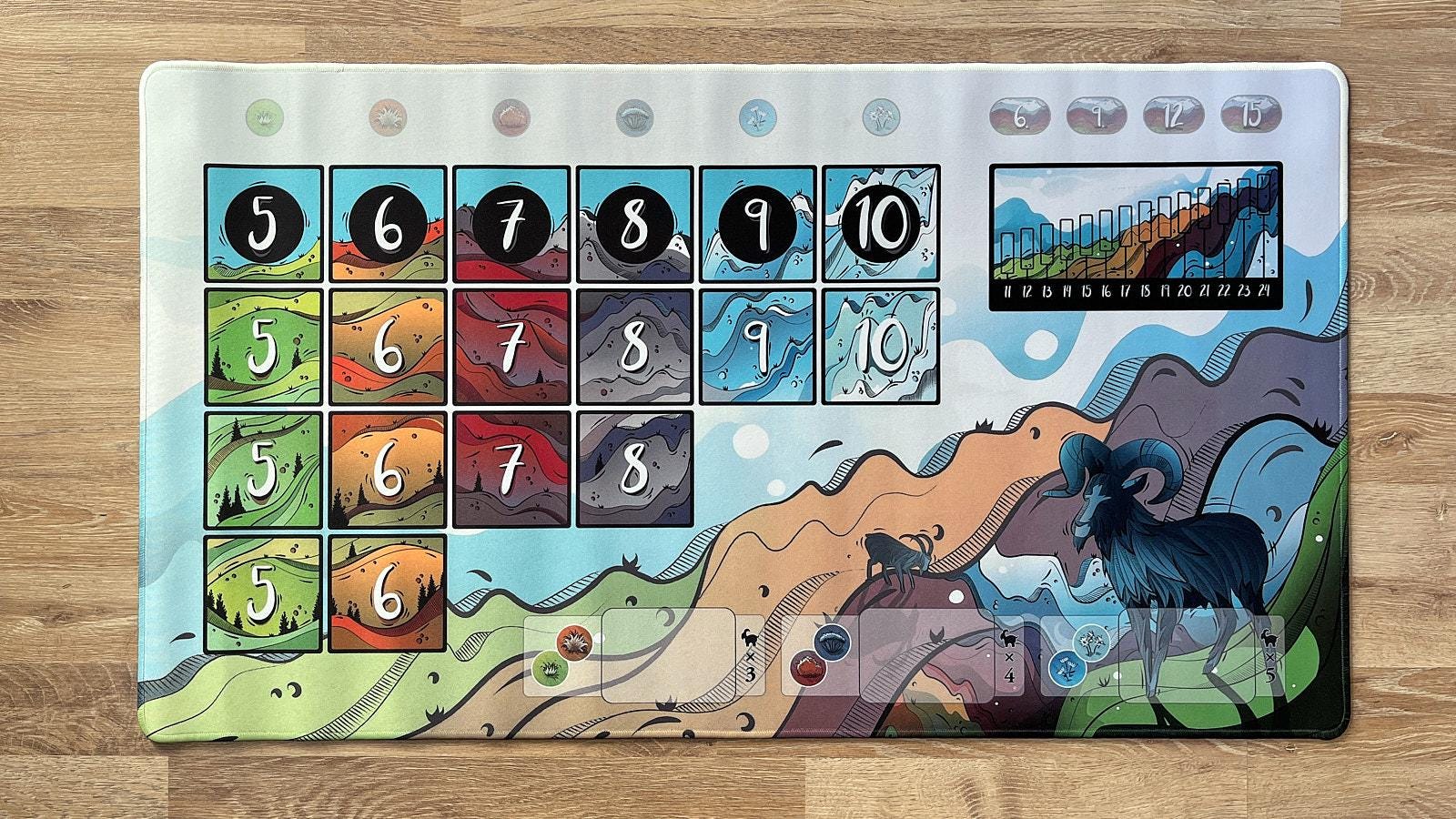 Mountain Goats Playmat (boardgametables.com / Allplay) (unofficial