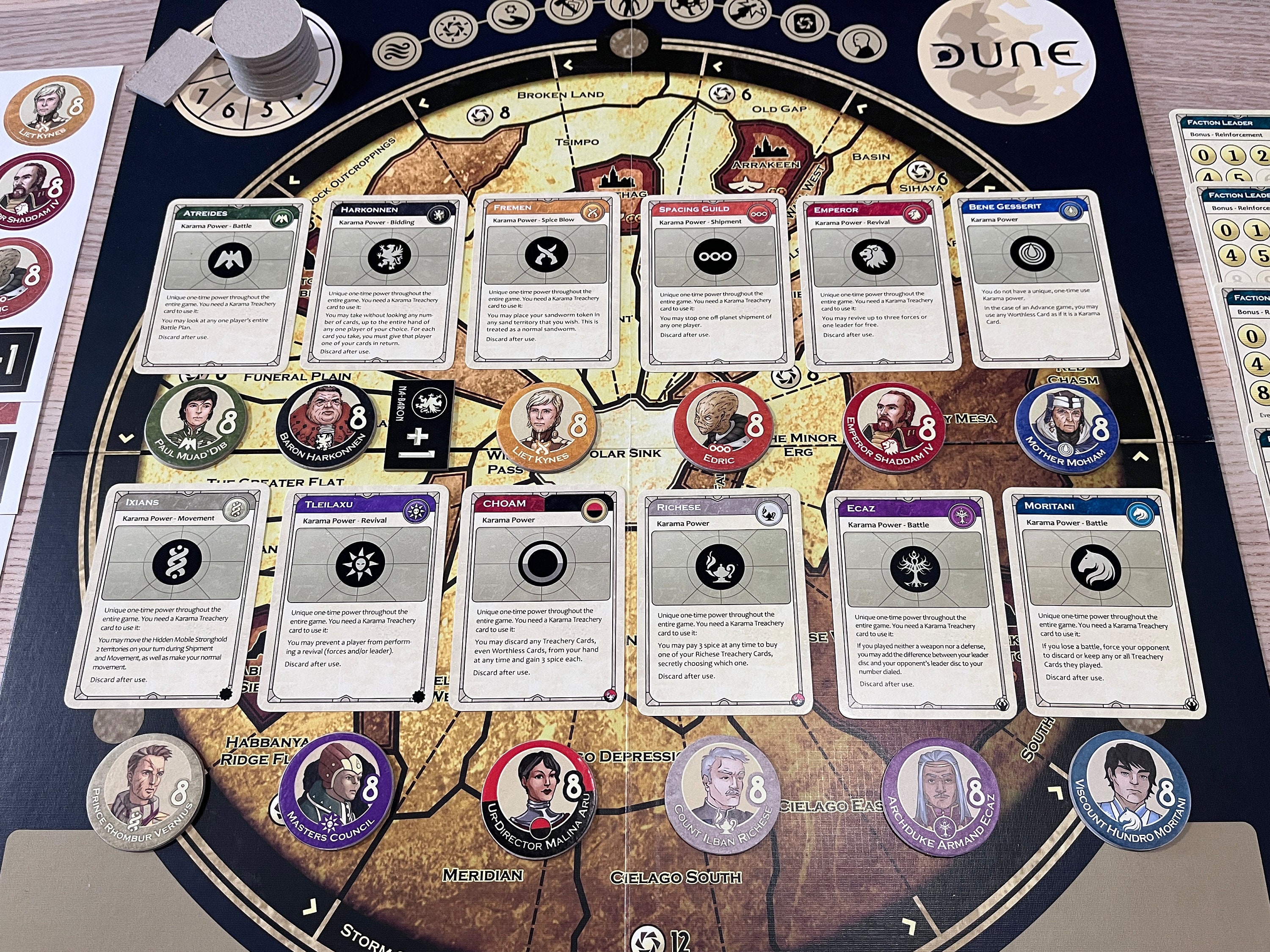 Dune (2019) - Faction Leaders, Karama, Alliance Betrayal