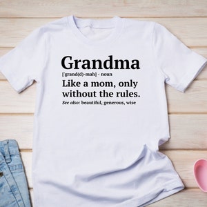 Nonna come una mamma senza le regole - Nonna SVG Design - Download digitale - Regalo per la nonna - Shirt Design per la nonna - Nonna divertente