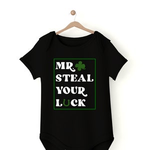 M. Steal Your Luck SVG, téléchargement numérique de la Saint-Patrick, chemise pour tout-petits, garçon St. Patricks, Lucky Boy, Cute Boy Patty Day, chemise de trèfle
