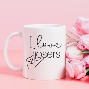I Love Losers SVG - Descarga digital - Diseño divertido de San Valentín - Recorte Cricut para camisa, taza, manualidades - Día de San Valentín sarcástico - Imagen