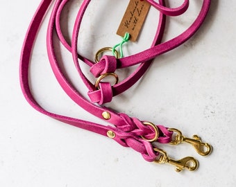 RHYE leather leash | leash | dog leash | training leash | adjustable or with hand loop, different lengths | leader dog collars