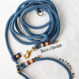MINI Retriever leash for small dog breeds such as Chihuahua, miniature dachshund..., 6 mm or 8 mm rope, Moxon leash, show leash