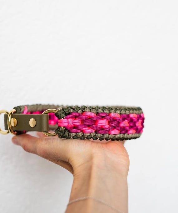 XOXO Geflochtenes Paracord Hundehalsband mit verstellbarem Adapter, Halsband,  Hund - Etsy.de