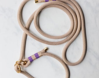 Boston - Retriever leash with hand loop or hands free made of 10 mm dog rope, Moxon leash perfect for training, climbing rope