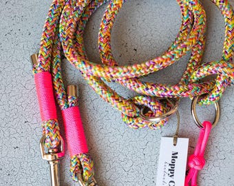 AIRIN 10 mm dog leash made of climbing rope, rope, leash | adjustable, dog leash | lead | handmade | individual | dog gift |
