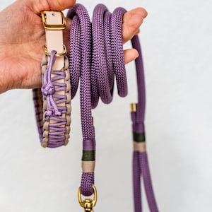 Collar made of BioThane and paracord wrapping | in many beautiful colors |