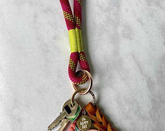 Rope key rings in different colors