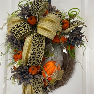 Fall Wreath, Front Door Wreath, Fall Pumpkin Wreath, Gather Wreath, Thanksgiving Wreath, Housewarming Gift