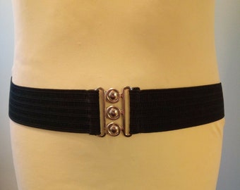 Wide Elasticated Waist belt 4 Colours UK 