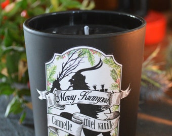 Bougie Merry Krampus au parfum de pain d'épices