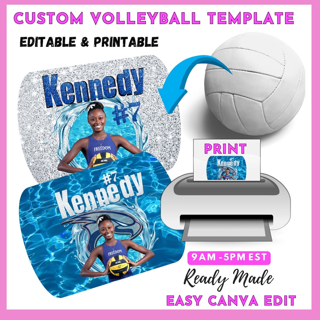 Editable Volleyball Template Customizable Sports Graphics Create Your ...