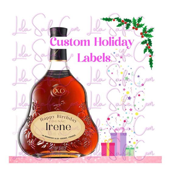 Custom Hennessy OX cognac name liquor label gift for him unique funny Dyi gifts,groomsmen,60th birthday gift for women, personalized