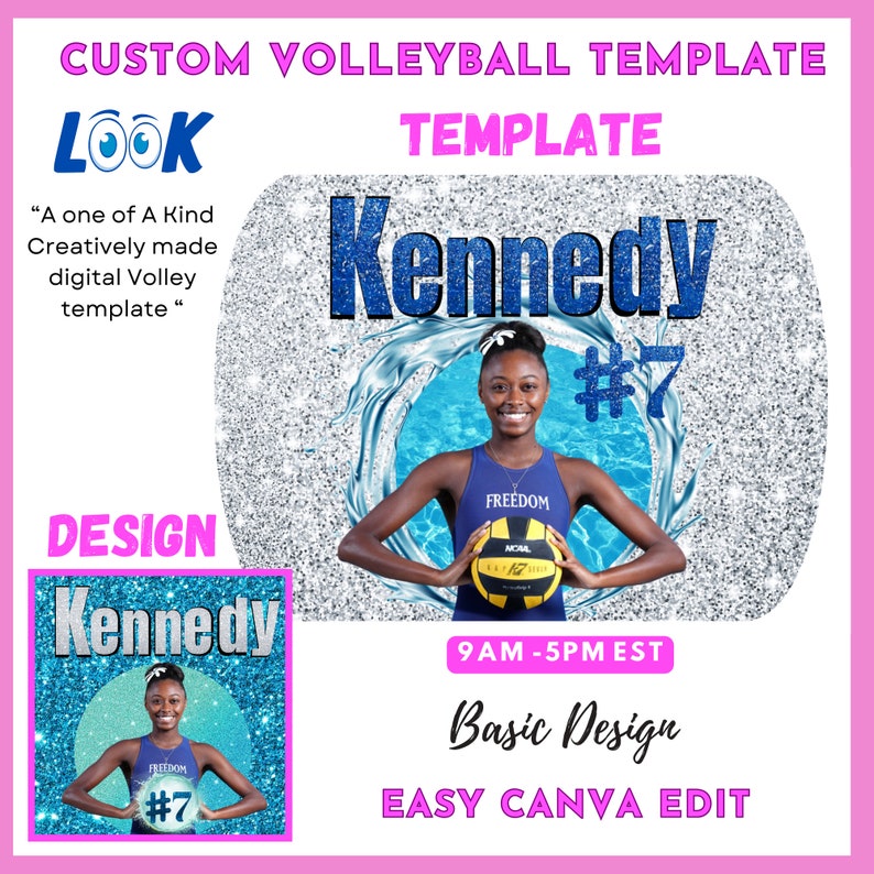 Editable Volleyball Template | Customizable Sports Graphics | Create ...