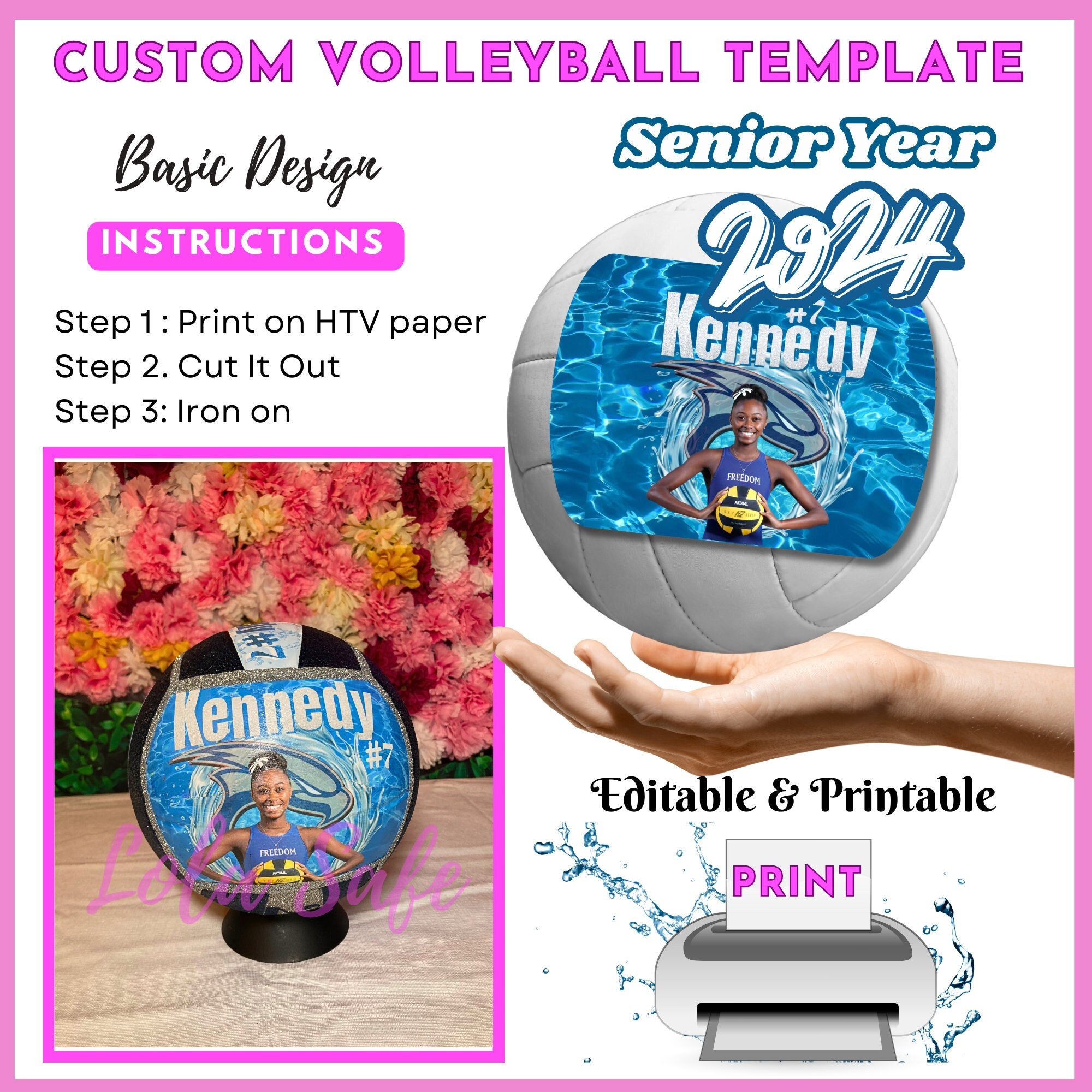 Editable Volleyball Template | Customizable Sports Graphics | Create ...