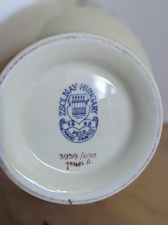 食器 ZSOLNAY HUNGARY Zsolnay Hungary 17-piece Hand Painted Fine Porcelain