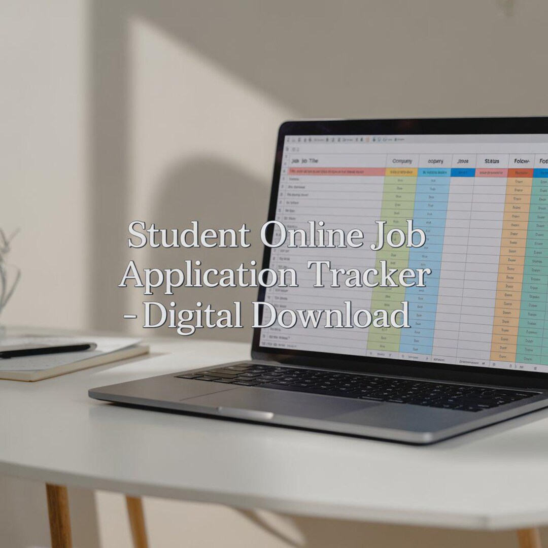 Online Job Application Tracker for College Students | Digital Planner ...
