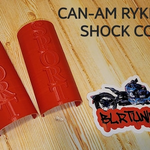 CAN-AM RYKER Sport shock covers that say Sport