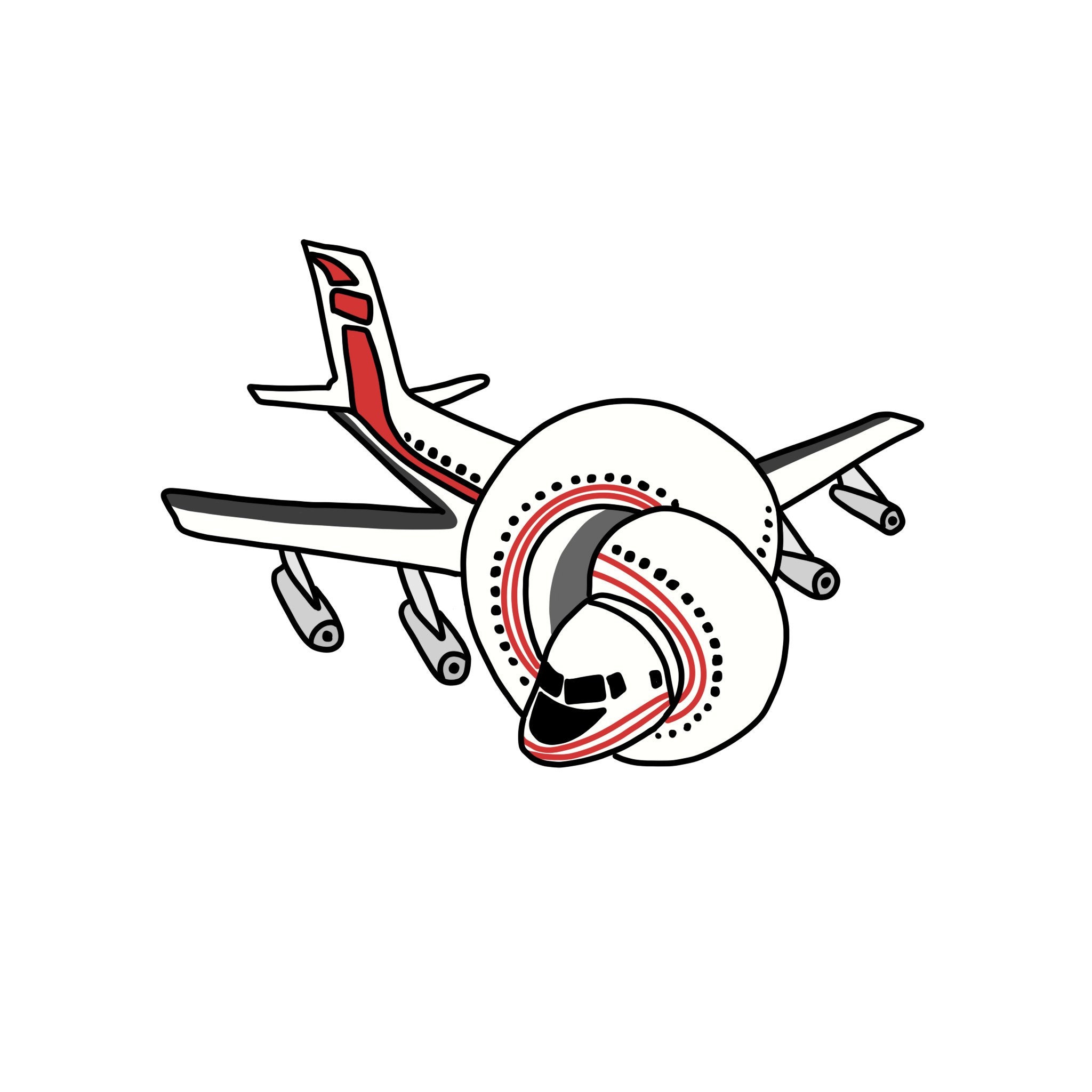 Airplane Sticker Pack Decal Stickers for Laptop Water Etsy