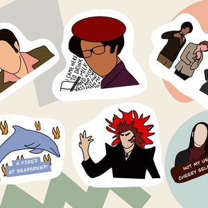 The IT Crowd Sticker Pack - decal stickers for laptop, . IT Crowd Stickers