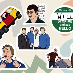 The Inbetweeners Sticker Pack - decal stickers for laptop, . The inbetweeners tv show Stickers, the inbetweeners uk gift