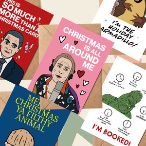 Movie & TV Weihnachtskarten-Multipack - Einzigartige Weihnachtskarten von Love Doll, The Grinch Karten, Elf Weihnachtskarten, Home Alone Karte
