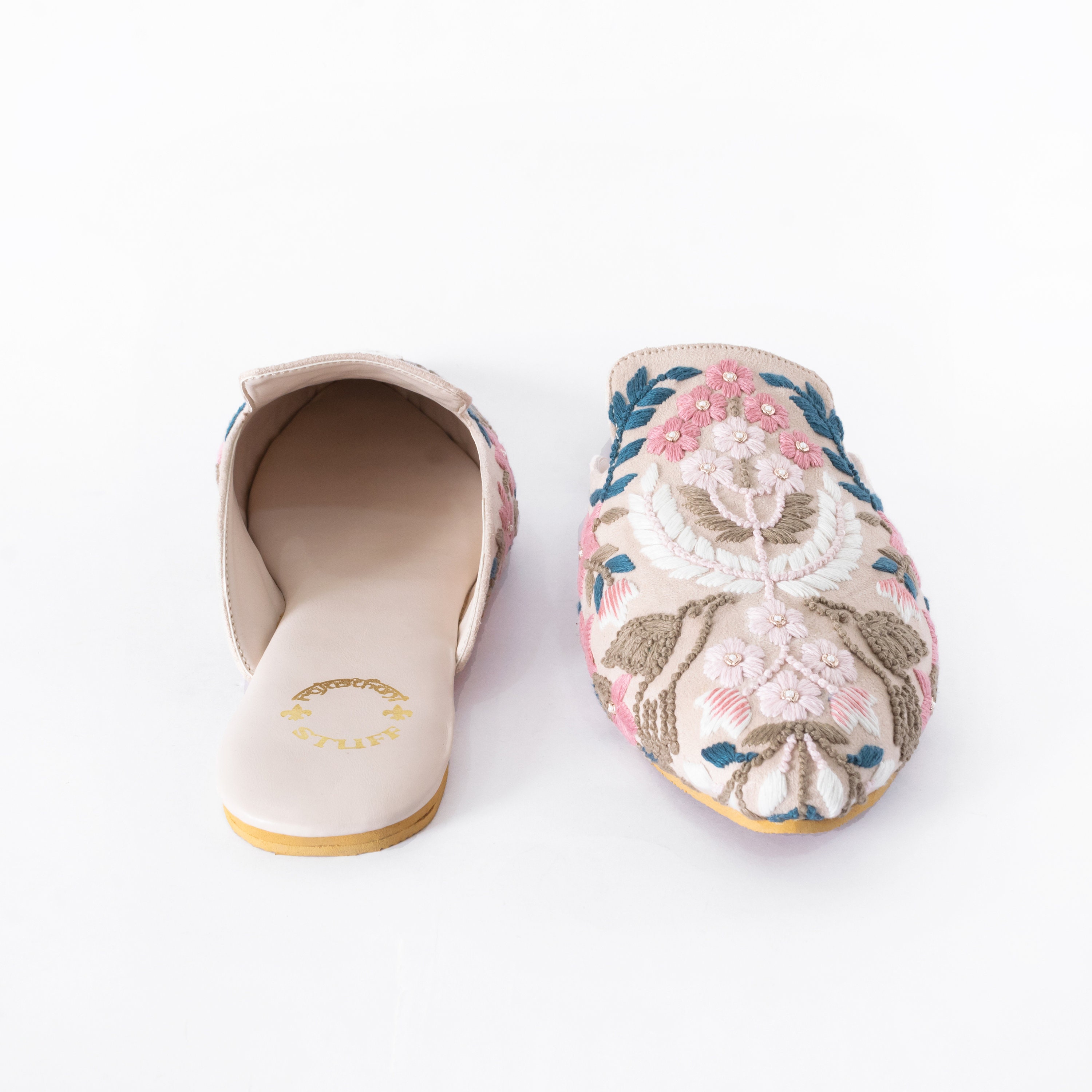 Light Pink Mules for Women Thread Mule for Bride Beautifully - Etsy