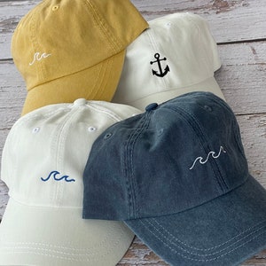 Anchor Baseball Caps, Beach Hat, Custom Ball Caps, Bachelor-Bachelorette Party Hats, Lake Hats,