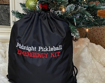 Bolsa de pickleball personalizada, bolso personalizado, bolsa con cordón ajustable, bolsa de cornhole, bolsa de frijoles, regalo personalizado para padrinos de boda