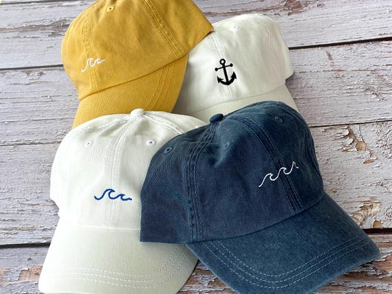 Anchor Baseball Caps, Beach Hat, Custom Ball Caps, Bachelor-Bachelorette Party Hats, Lake Hats,