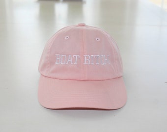 Sombrero bordado Boat Bitch, gorra de perfil bajo para despedida de soltera