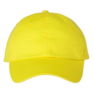Neon Baseball Cap, Neon Classic Dad Hat, Bachelorette Party Hats, Beach Hat, Lake Hat, Summer Hat, Neon Yellow