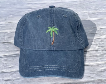 Gorro bordado con palmeras, gorra de béisbol tropical Adams, gorro de playa para viajes de chicas,