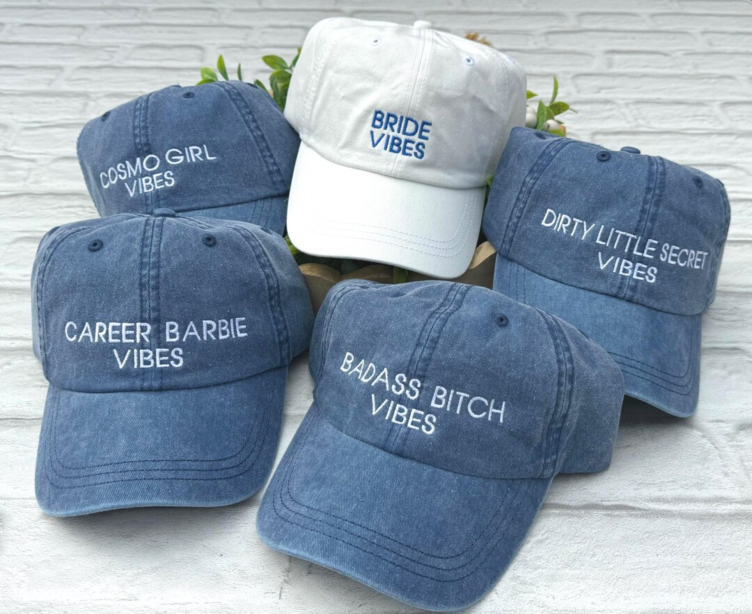 Bulk Custom Baseball Caps (24+), Personalized Embroidered Bachelor ...