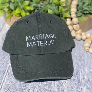 Marriage Material Hat, Bachelorette Party Baseball Caps, Wife Of The Party-The Party, Custom Hat