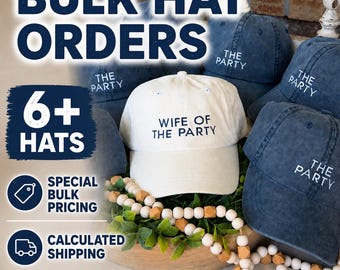Sombreros personalizados, sombrero para la esposa de la fiesta, gorras personalizadas para despedida de soltera, sombreros para la fiesta nupcial, regalo para despedida de soltera, regalo para damas de honor, sombreros divertidos para fiestas.