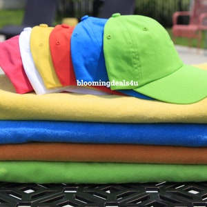Neon Baseball Cap, 100% Cotton Dad Hat, Beach Hat, Lake Hat, Summer Hat, Bachelorette Party Hats,