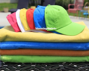 Neon Baseball Cap, 100% Cotton Dad Hat, Beach Hat, Lake Hat, Summer Hat, Bachelorette Party Hats,