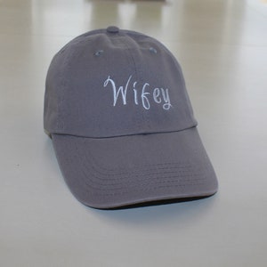 Wifey Hat, Custom Embroidery Baseball Cap,  Party Hats, Bride Hat, Party Hats, Neon Hats, Personalized Baseball Caps